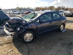 Salvage cars for sale at Louisville, KY auction: 2007 Honda Civic Hybrid