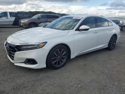 Salvage cars for sale at Assonet, MA auction: 2021 Honda Accord EXL