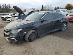 Salvage cars for sale at Bowmanville, ON auction: 2020 Honda Civic LX