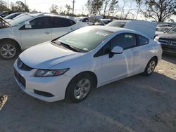 Salvage cars for sale at Riverview, FL auction: 2013 Honda Civic LX