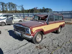 Salvage cars for sale at Spartanburg, SC auction: 1986 Jeep Grand Wagoneer