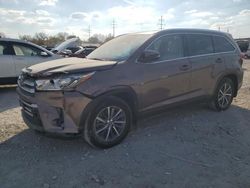 Salvage cars for sale at Columbus, OH auction: 2017 Toyota Highlander SE