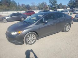 Salvage cars for sale at Hampton, VA auction: 2012 Honda Civic EX