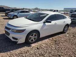 Salvage cars for sale at auction: 2017 Chevrolet Malibu LS