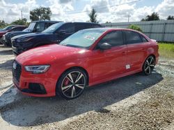 Flood-damaged cars for sale at auction: 2020 Audi RS3