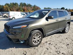 Salvage cars for sale from Copart Mendon, MA: 2016 Jeep Cherokee Latitude