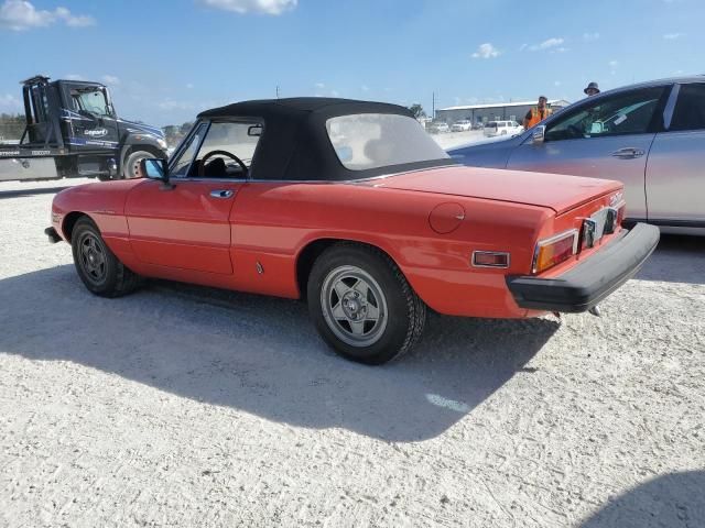 1982 Alfa Romeo Veloce 2000 Spider