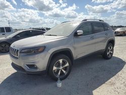 Flood-damaged cars for sale at auction: 2019 Jeep Cherokee Limited