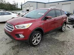 Salvage cars for sale at Savannah, GA auction: 2017 Ford Escape Titanium