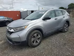 Salvage cars for sale at Homestead, FL auction: 2017 Honda CR-V LX