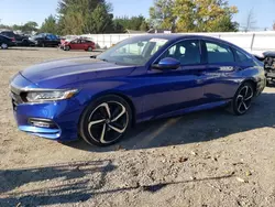 Salvage cars for sale at Finksburg, MD auction: 2018 Honda Accord Sport