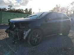 Salvage cars for sale at Riverview, FL auction: 2018 Ford Edge Sport