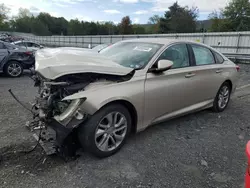 Vehiculos salvage en venta de Copart Grantville, PA: 2018 Honda Accord LX