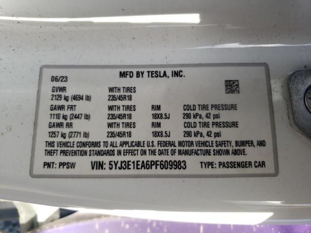 2023 Tesla Model 3