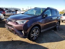 Salvage cars for sale at Elgin, IL auction: 2018 Toyota Rav4 LE