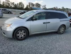 Salvage cars for sale at Spartanburg, SC auction: 2012 Honda Odyssey LX