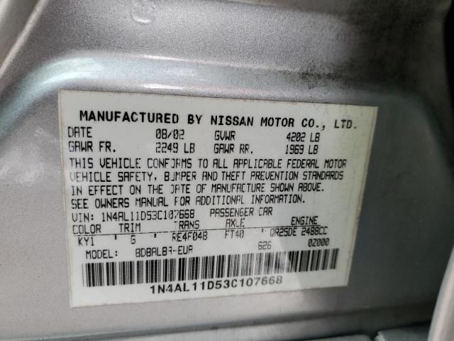 2003 Nissan Altima Base