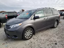 Salvage cars for sale at West Warren, MA auction: 2017 Toyota Sienna LE