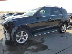 Salvage cars for sale at Grand Prairie, TX auction: 2017 Mercedes-Benz GLE 350