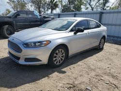 Salvage cars for sale at Riverview, FL auction: 2015 Ford Fusion S