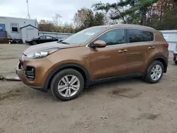 Salvage cars for sale at Lyman, ME auction: 2017 KIA Sportage LX