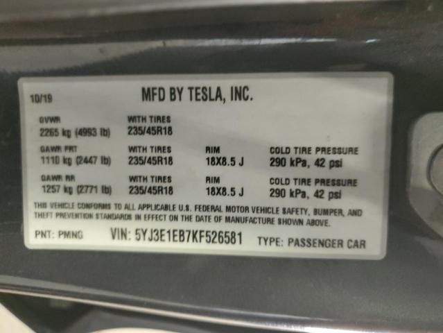 2019 Tesla Model 3