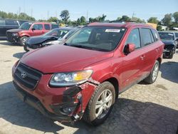 Salvage cars for sale at Bridgeton, MO auction: 2012 Hyundai Santa FE Limited