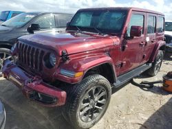 Jeep Wrangler Unlimited Sahara salvage cars for sale: 2021 Jeep Wrangler Unlimited Sahara