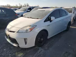 Salvage cars for sale at Cahokia Heights, IL auction: 2013 Toyota Prius