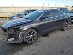 Salvage cars for sale at Dyer, IN auction: 2015 Chrysler 200 C