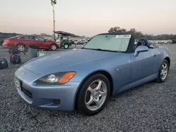 Salvage cars for sale at Midway, FL auction: 2002 Honda S2000