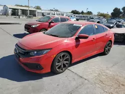 Honda salvage cars for sale: 2019 Honda Civic Sport