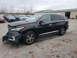 Salvage cars for sale at Angola, NY auction: 2020 Infiniti QX60 Luxe