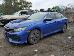 Honda salvage cars for sale: 2017 Honda Civic EX