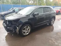 Salvage cars for sale at Moncton, NB auction: 2015 Ford Edge Titanium