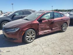 Salvage cars for sale at Indianapolis, IN auction: 2015 Chrysler 200 S