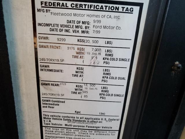 2000 Ford F550 Super Duty Stripped Chassis