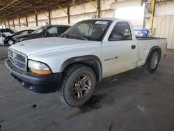 Carros salvage a la venta en subasta: 2002 Dodge Dakota Base