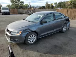 Salvage cars for sale at San Martin, CA auction: 2011 Volkswagen Jetta Base