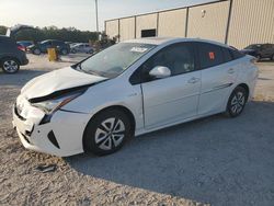 Salvage cars for sale at Tifton, GA auction: 2017 Toyota Prius