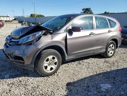 Salvage cars for sale at Franklin, WI auction: 2015 Honda CR-V LX