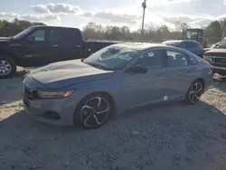 Salvage cars for sale at Augusta, GA auction: 2022 Honda Accord Sport