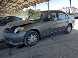 Salvage cars for sale at Cartersville, GA auction: 2004 Honda Civic LX