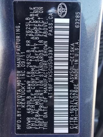 2012 Toyota Camry Base