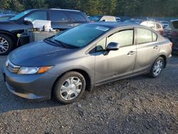 Carros híbridos a la venta en subasta: 2012 Honda Civic Hybrid