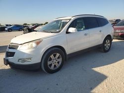 Salvage cars for sale at San Antonio, TX auction: 2012 Chevrolet Traverse LT