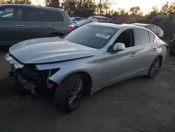 Carros salvage sin ofertas aún a la venta en subasta: 2019 Infiniti Q50 Luxe