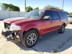 Ford Expedition salvage cars for sale: 2017 Ford Expedition EL XLT