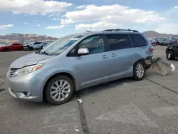 Salvage cars for sale at North Las Vegas, NV auction: 2015 Toyota Sienna XLE