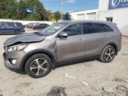 Salvage cars for sale at Seaford, DE auction: 2018 KIA Sorento EX